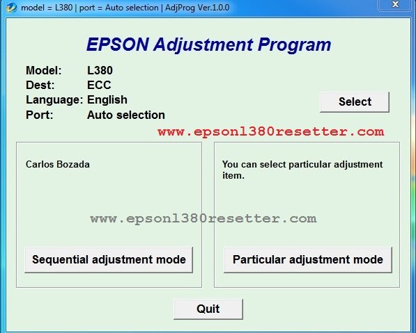 Epson l380 red light blinking problem solution