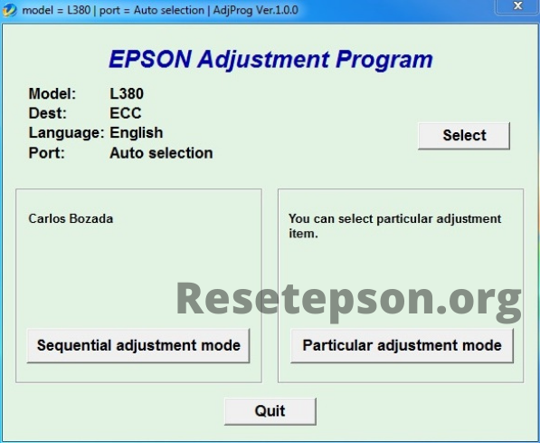 Epson l380 red light blinking problem solution