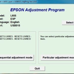 Epson L655 Adjustment Program Download