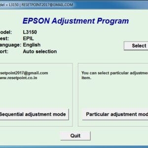 Epson l3150 Adjustment Program