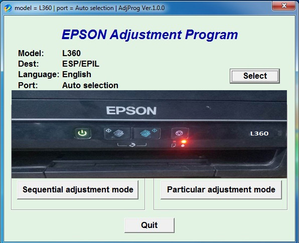 Epson adjustment program l360