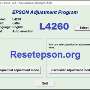 epson l4260 adjustment program